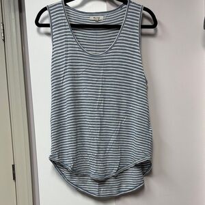 Madewell Blue and White Striped Tank Top, Sz L